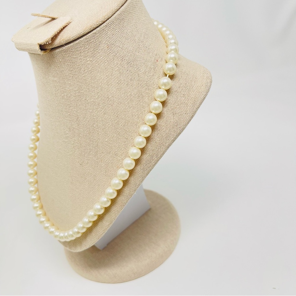 Vintage Sarah Coventry Faux Pearl Necklace | Classic‎ Single Strand - Picture 6 of 8